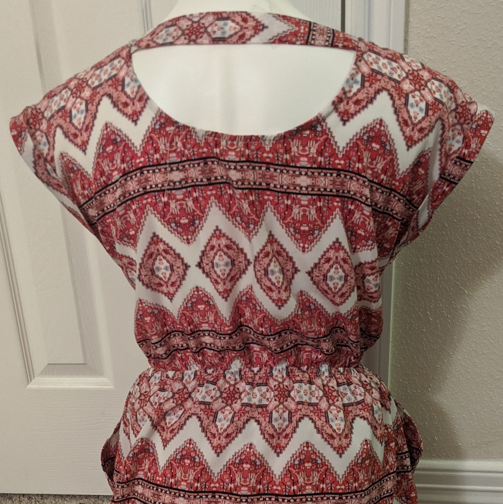 Red Aztec Dress - Picture 5 of 6